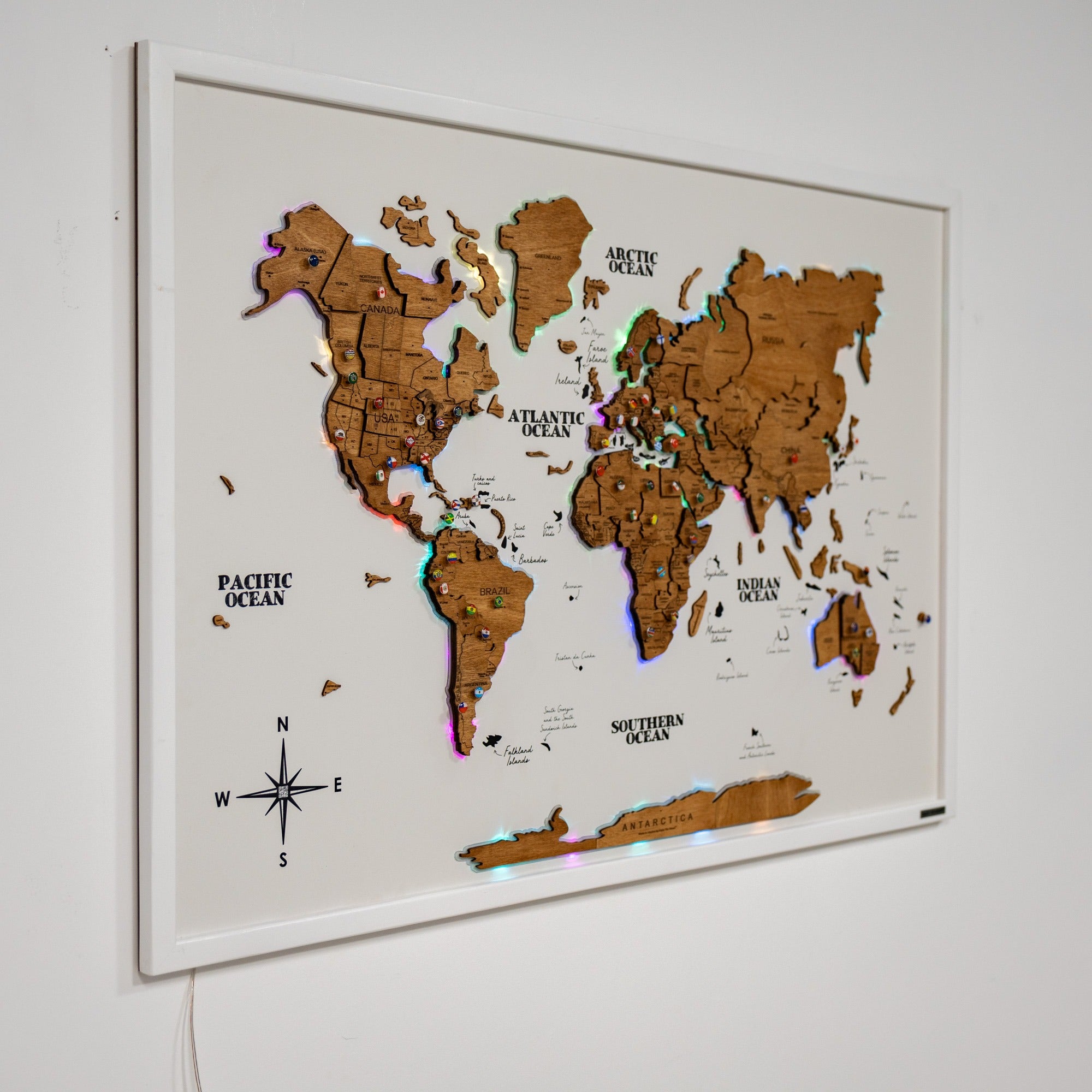Map on Board LED 2.0 Oak
