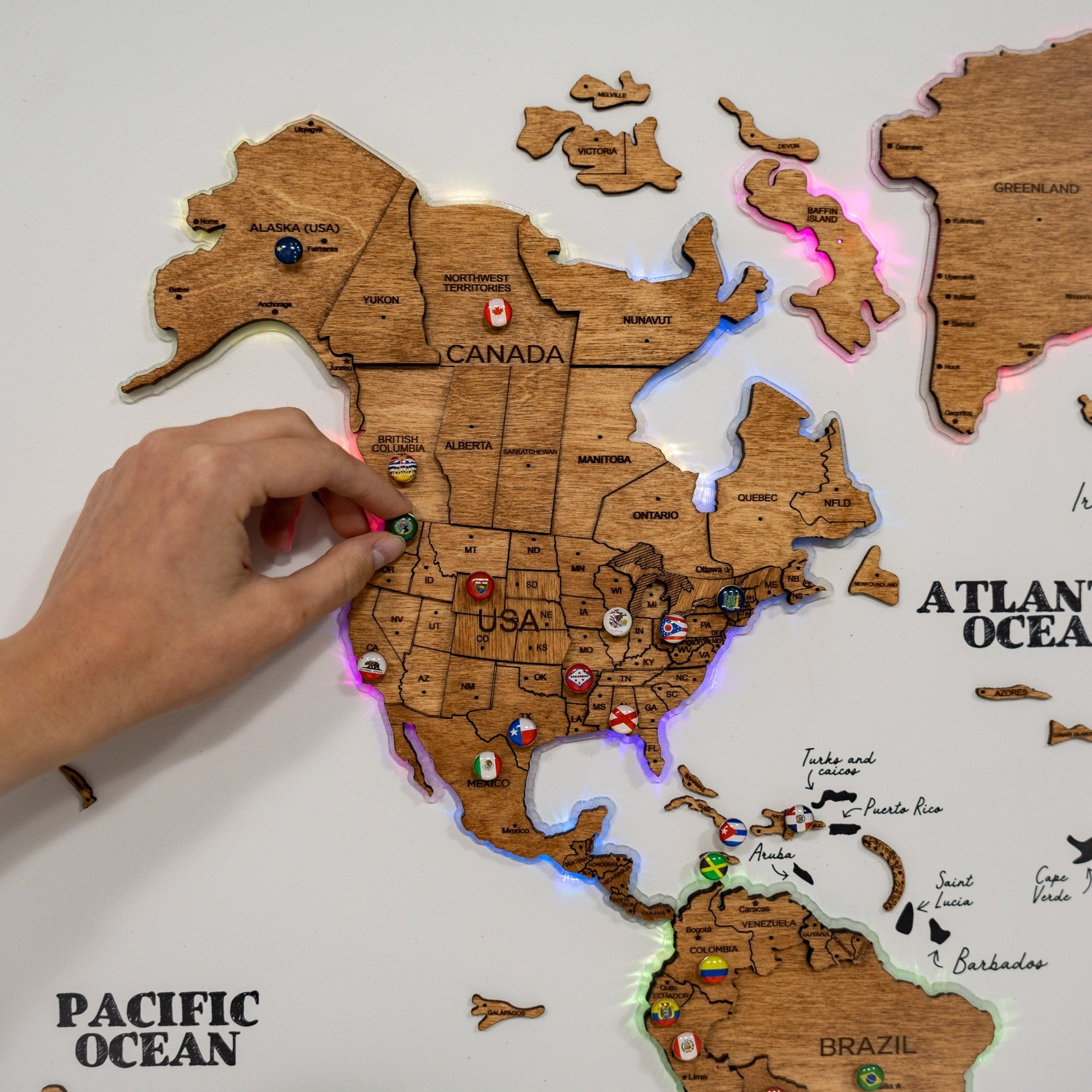 Map on Board LED 2.0 Oak