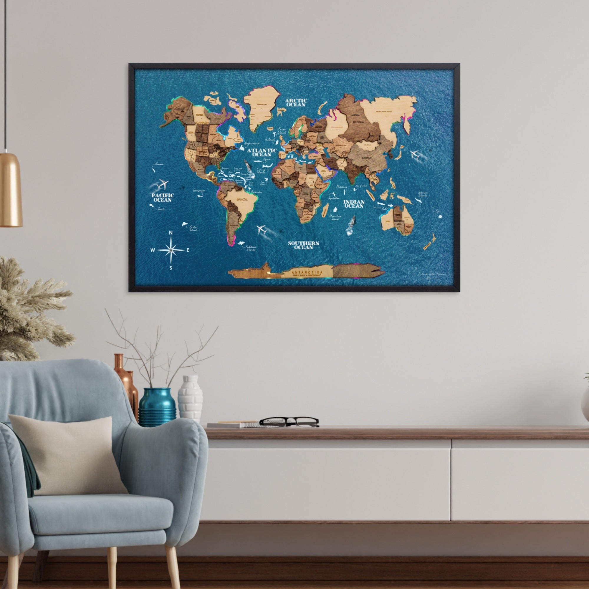 Map on Board LED 2.0 Smokey - OVERLANDERS Outfitter