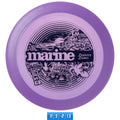 Rogue Iron Disc Golf marine disc featuring vibrant colors and a sleek design, perfect for disc golf enthusiasts.