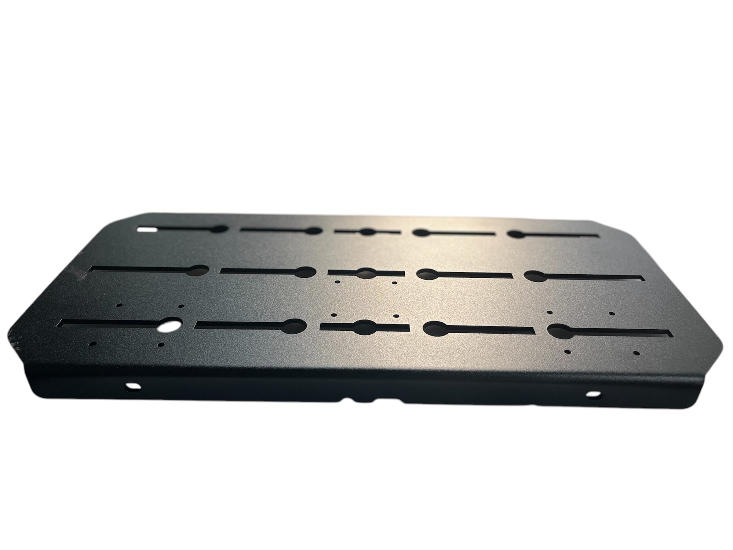 Avatar Offroad Avatar Modular Massif Molle Panel mounted on a vehicle for secure gear attachment and organization.
