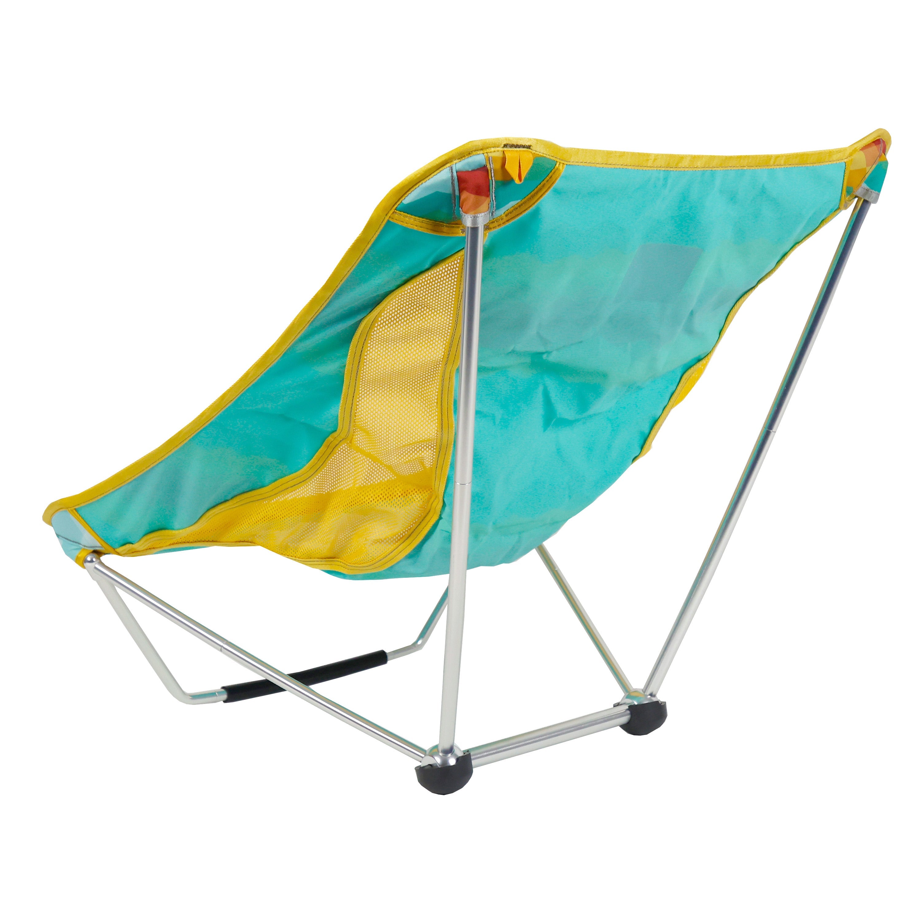 GrandTrunk Mayfly Low Ground Collapsible Chair with horizon-colored fabric and lightweight frame, ideal for outdoor seating.