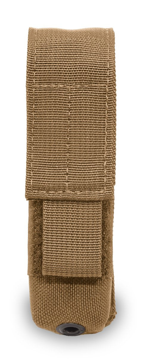 Tactical MOLLE flashlight pouch for Surefire 6p and similar flashlights by Elite Survival Systems, made for durable gear attachment.