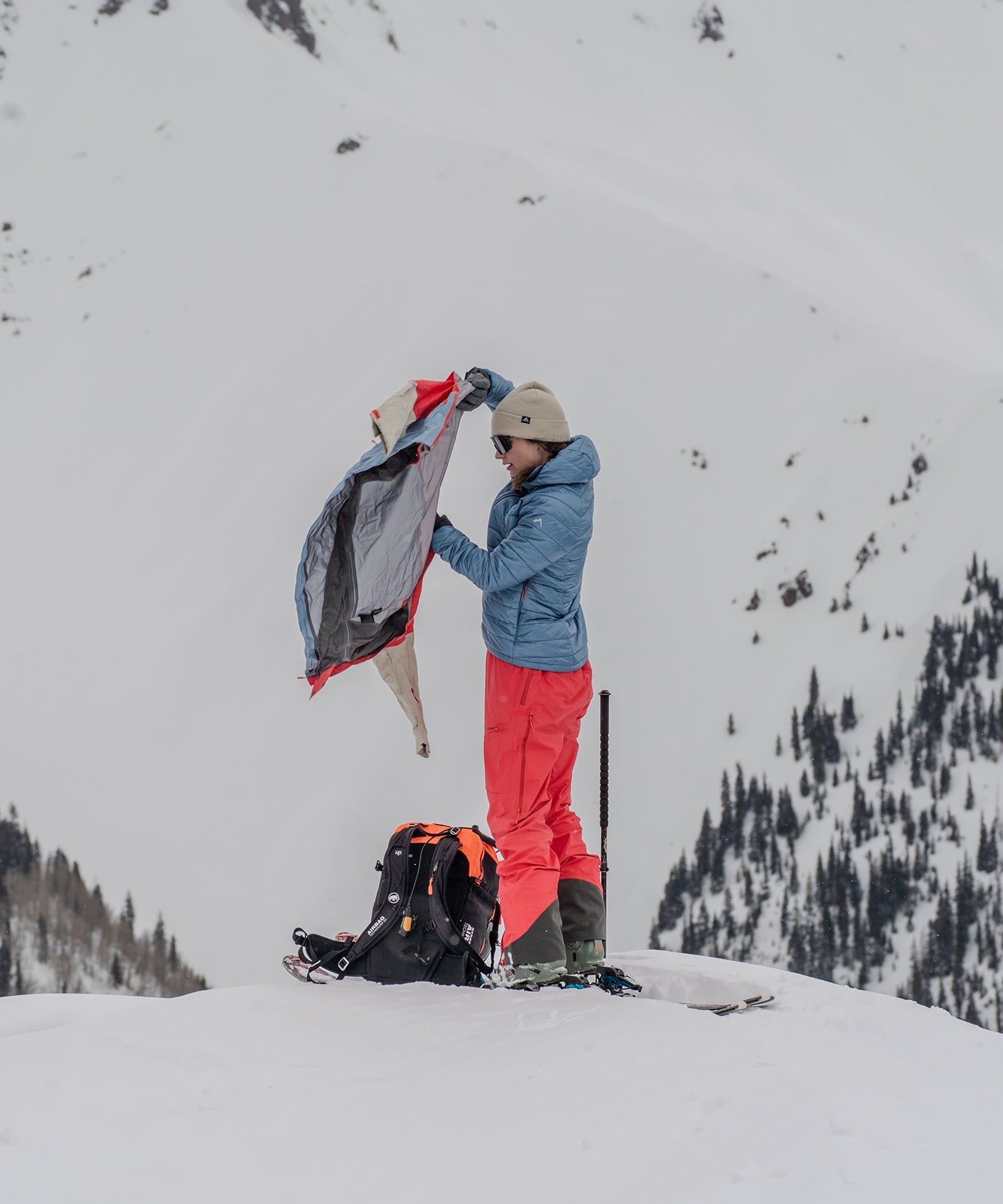 Scarlett 3L Shell Bib pants by Strafe Outerwear in a vibrant meadow color, showcasing a durable, waterproof design.