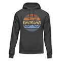 Outdoorzees modern vintage bicycle fleece hoodie for adults, featuring a stylish bicycle print on a cozy hoodie.