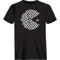 Outdoorzees fishing Pacman style T-shirt featuring a colorful Pacman character design on a casual men's T-shirt.