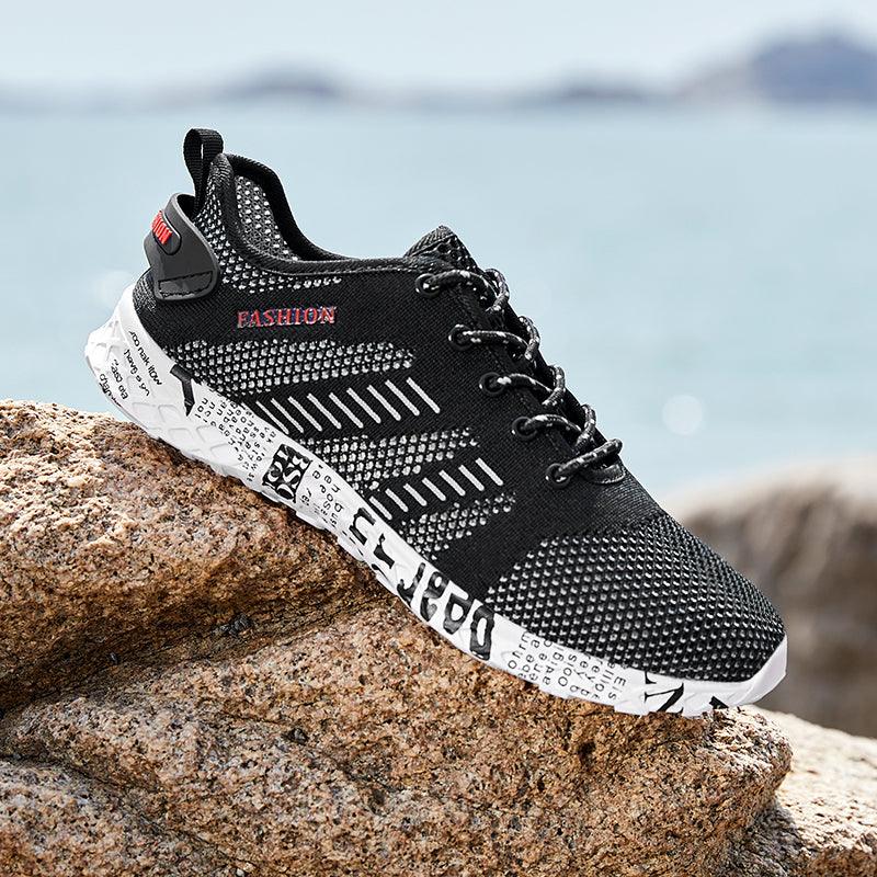 Men's Stevvex quick-dry water sports shoes with non-slip, breathable, wear-resistant design for outdoor beach and fishing activities.