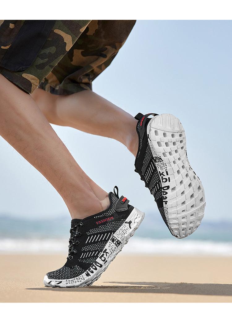 Men's Stevvex water sports shoes with breathable mesh, non-slip soles, quick-drying design, ideal for beach, fishing, and outdoor water activities.