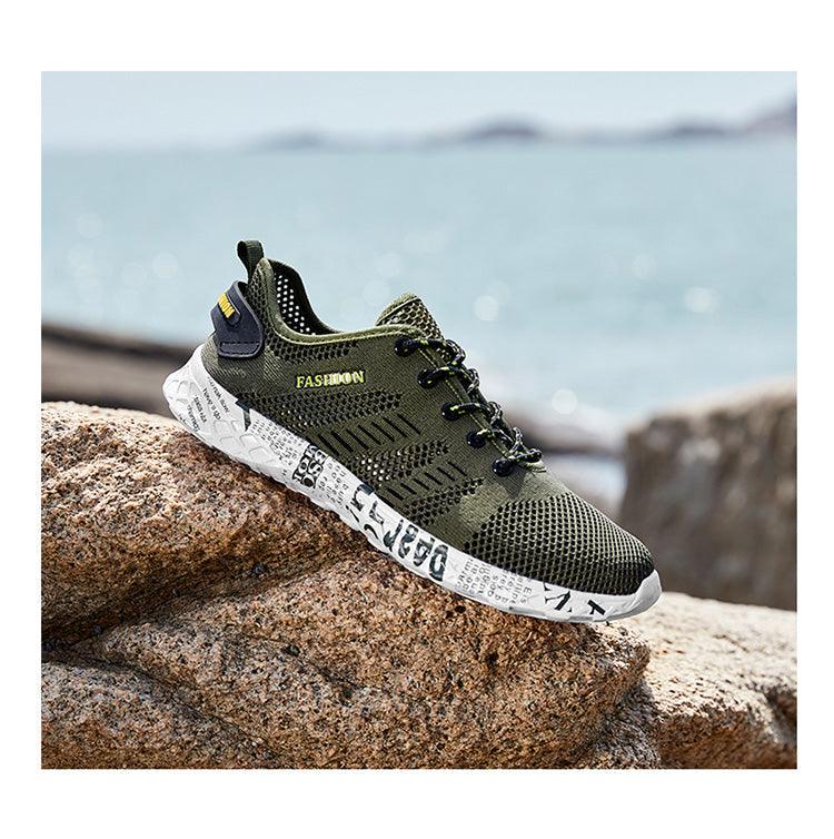 Men’s Stevvex water sports shoes with breathable, quick-drying design, non-slip sole, lightweight outdoor fishing and beach footwear.