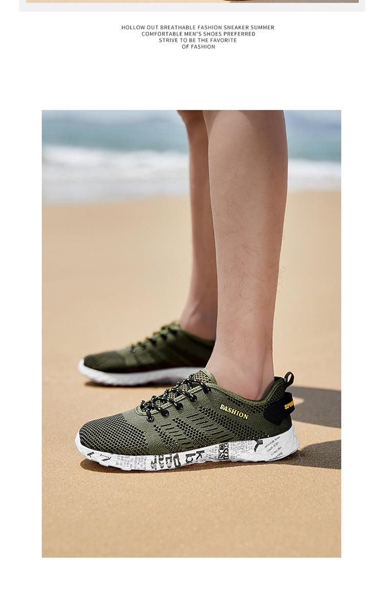 Men's Stevvex quick-dry water sports shoes with non-slip soles, breathable, lightweight, and suitable for beach, fishing, and outdoor activities.