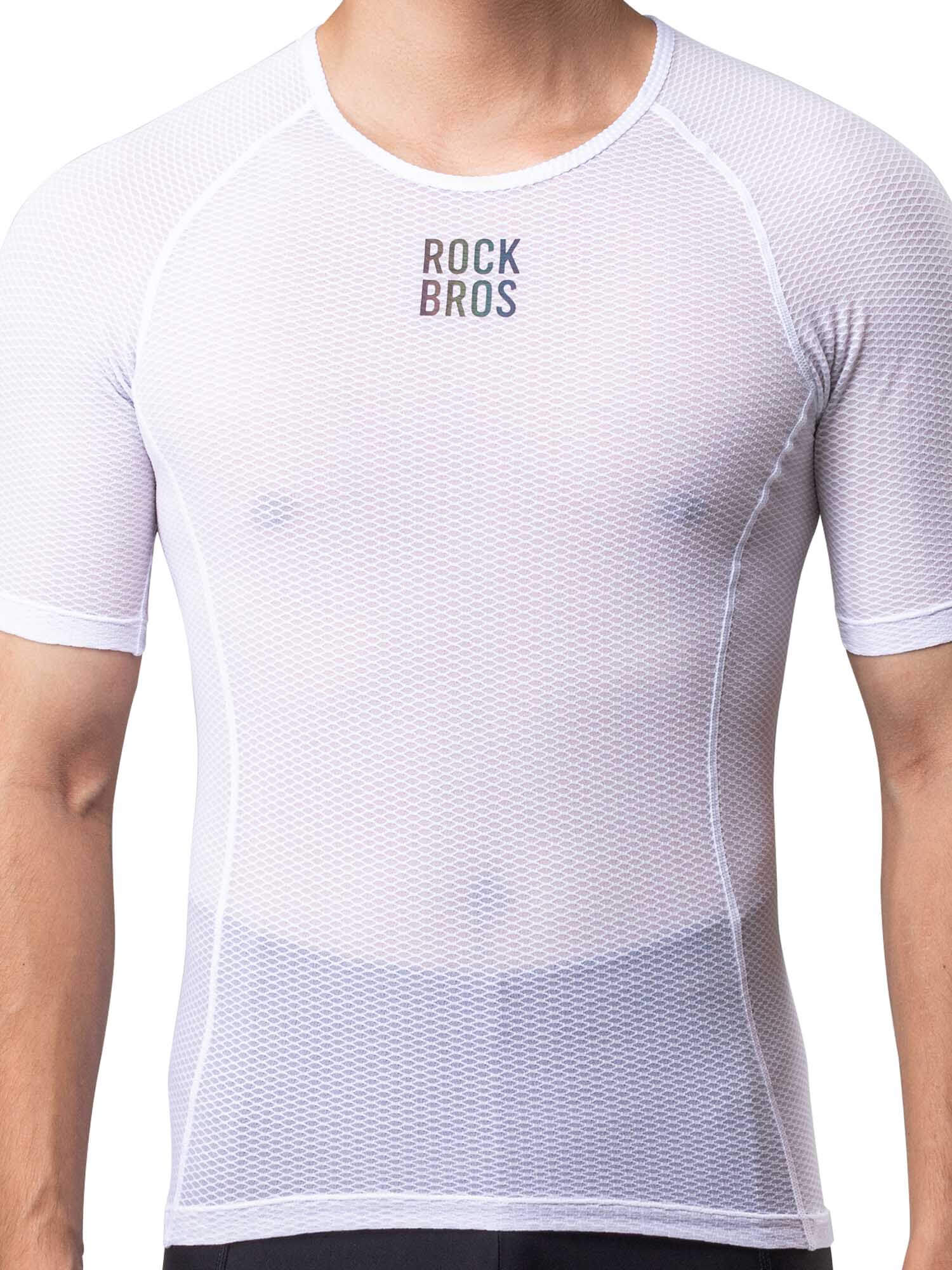 Men's White Short-Sleeve Cycling Base Layer - OVERLANDERS Outfitter
