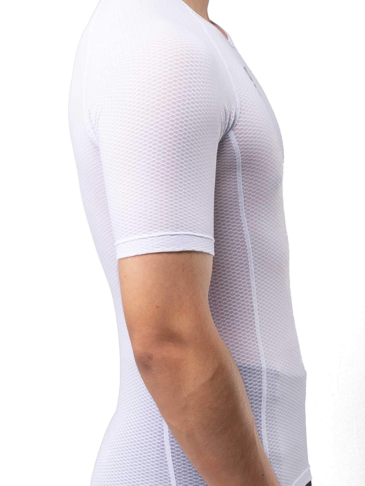 Men's White Short-Sleeve Cycling Base Layer - OVERLANDERS Outfitter