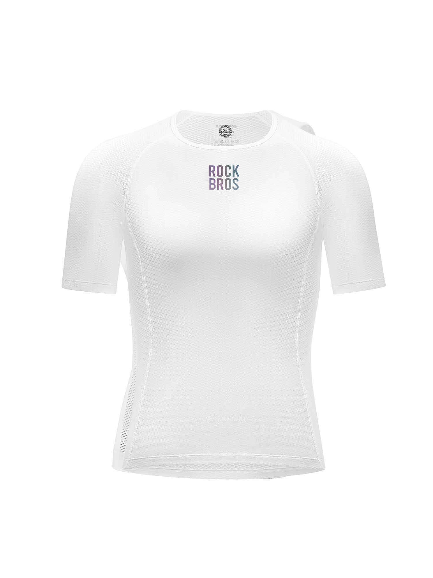 Men's White Short-Sleeve Cycling Base Layer - OVERLANDERS Outfitter