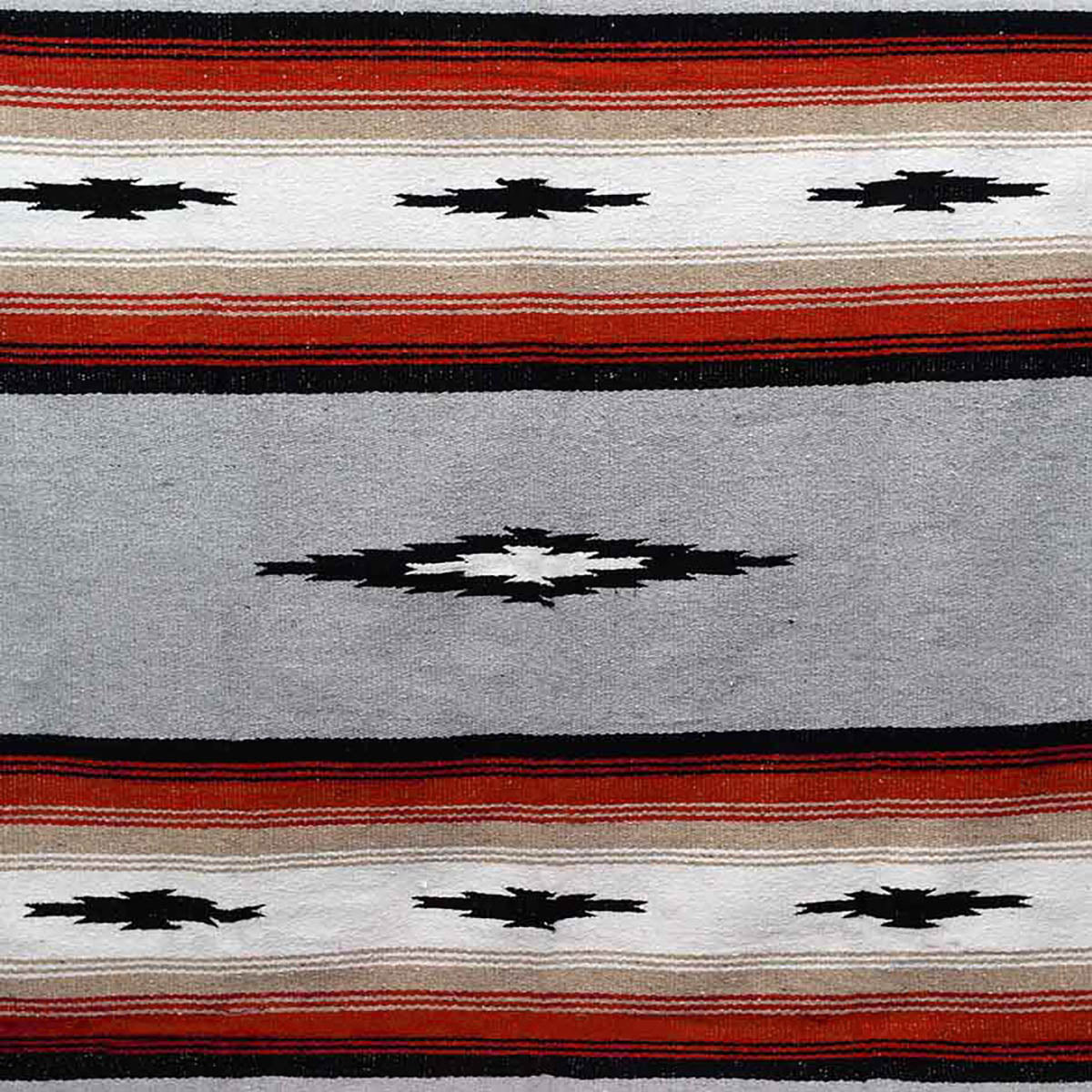 Grey Baja Mexican Diamond Yoga Blanket - OVERLANDERS Outfitter