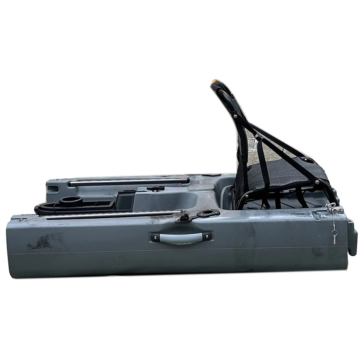 ReelYaks modular kayak middle expansion section for converting a solo kayak to a tandem setup, shown in the image.