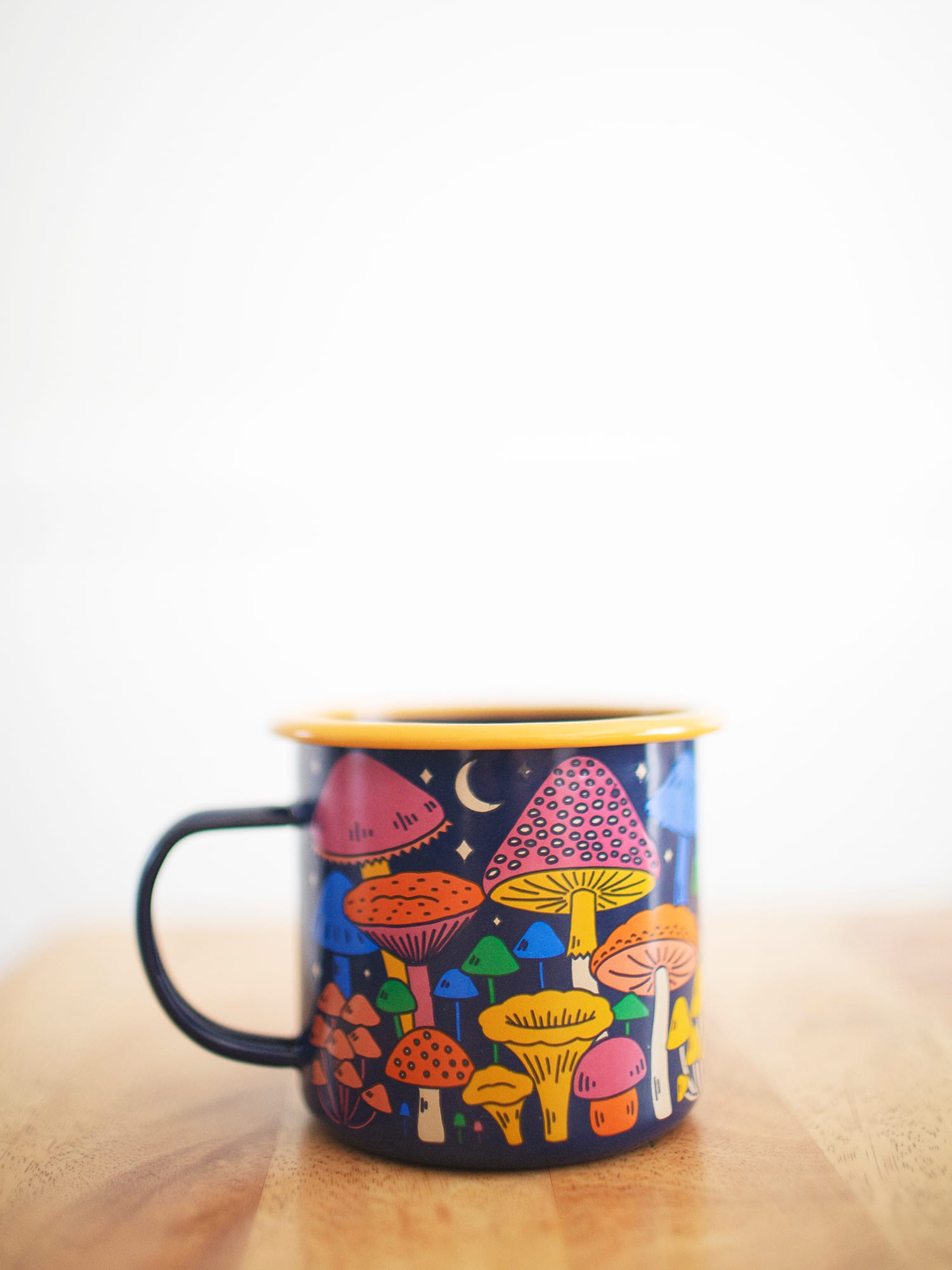 Midnight Mushroom Enamel Mug 16oz - OVERLANDERS Outfitter