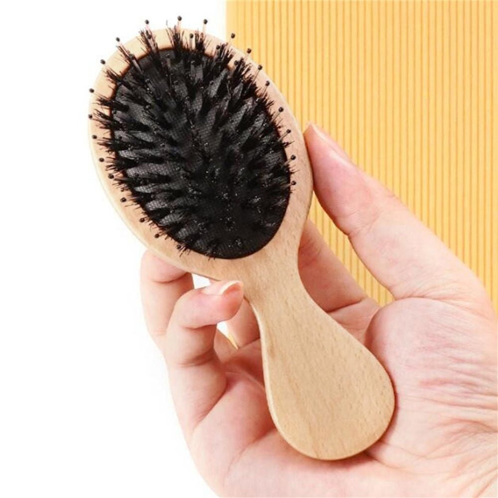 Tilley + Me Mini Detangle Bamboo Travel Hairbrush – Compact & Gentle on Hair - OVERLANDERS Outfitter