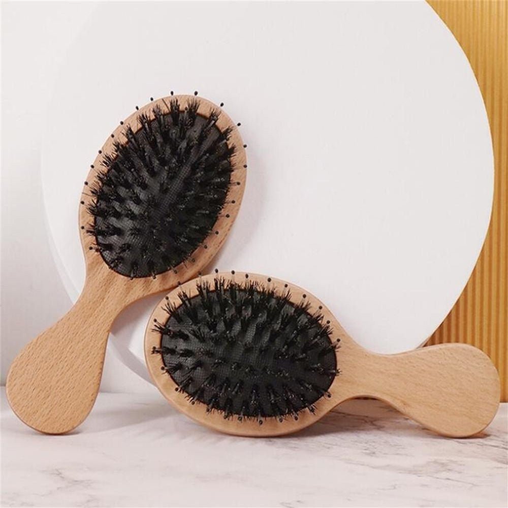 Tilley + Me Mini Detangle Bamboo Travel Hairbrush – Compact & Gentle on Hair - OVERLANDERS Outfitter