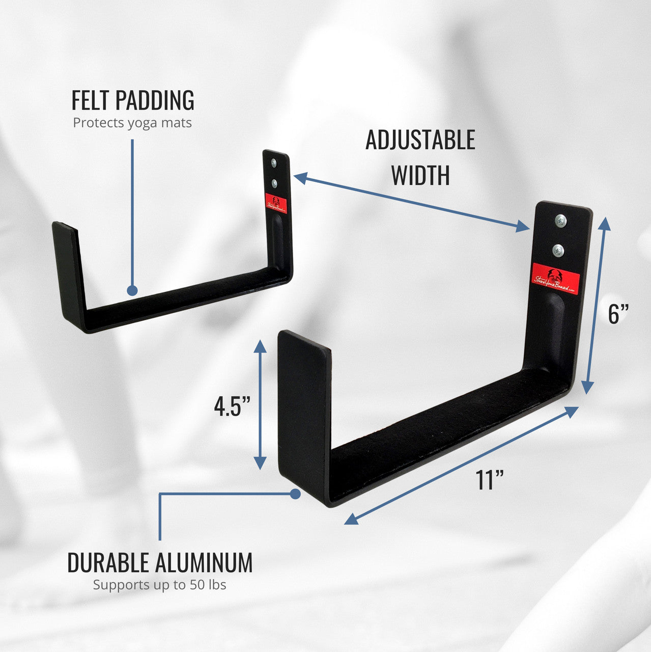 Serenity Yoga Mat Display | Minimalist Rack | X-Large - OVERLANDERS Outfitter