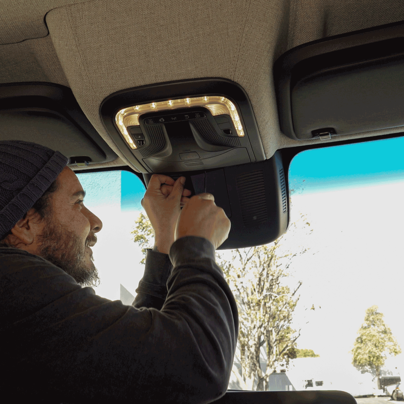 Sprinter rear view mirror by The Van Mart, showcasing a sleek design and reflective surface for enhanced visibility.