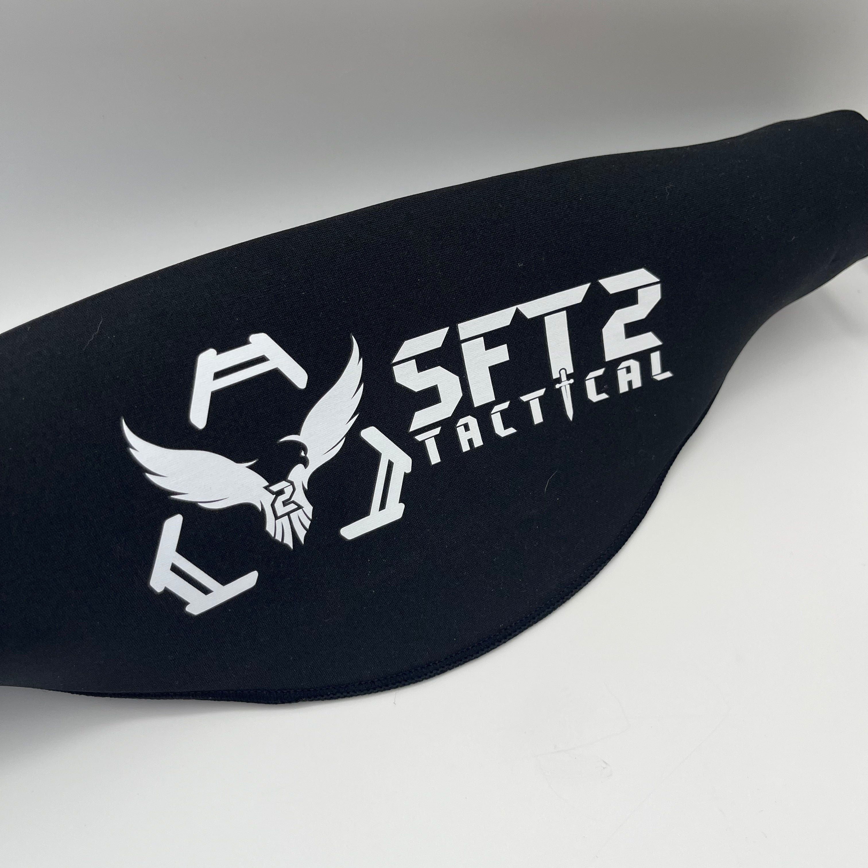 SFT2 Tactical Scope Cover in two sizes, designed for protecting tactical scopes during use or storage.