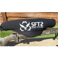 SFT2 Tactical Scope Cover in two sizes, designed for protecting rifle scopes during outdoor activities.