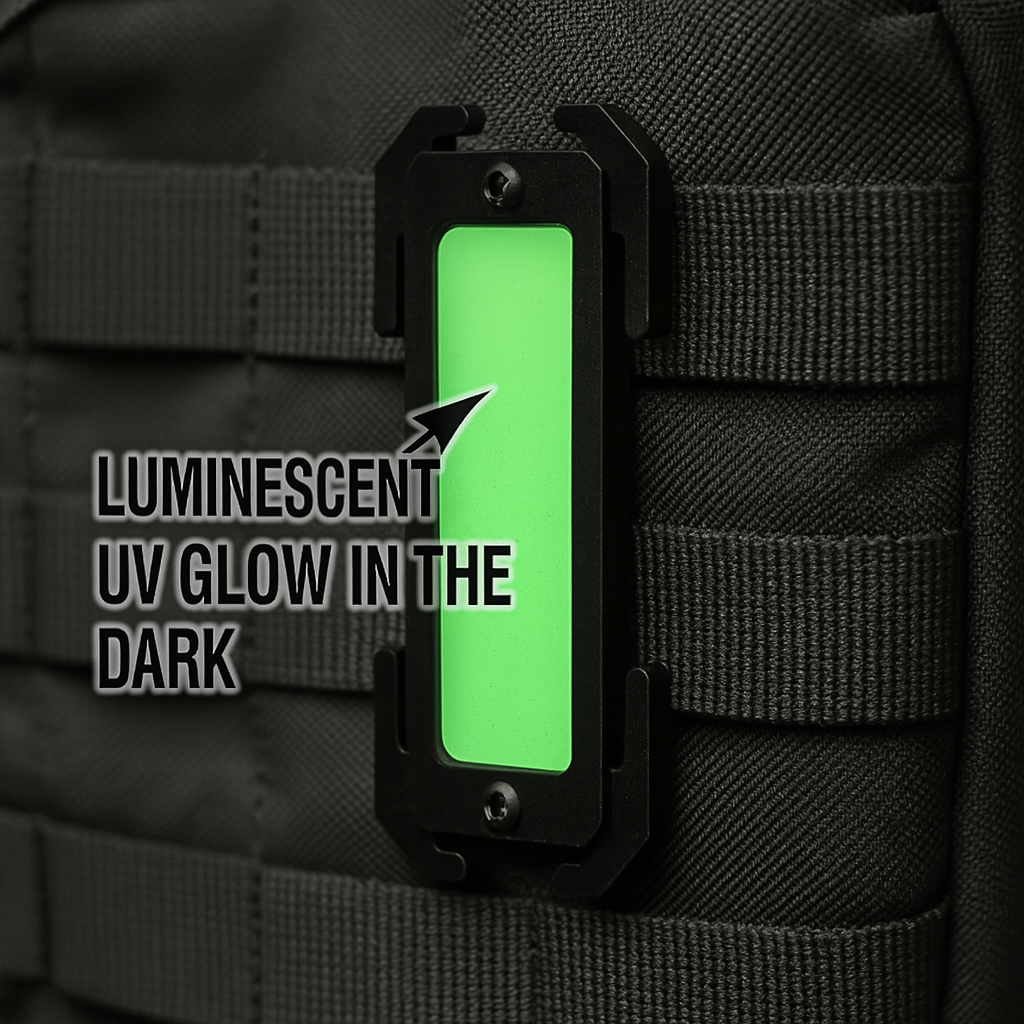 Glow In The Dark Web MOLLE Emergency Identifier | ONE SHEAR® - OVERLANDERS Outfitter