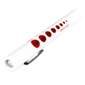 Alpenglow Readiness Supply disposable penlight, featuring a sleek design and bright illumination for medical use.