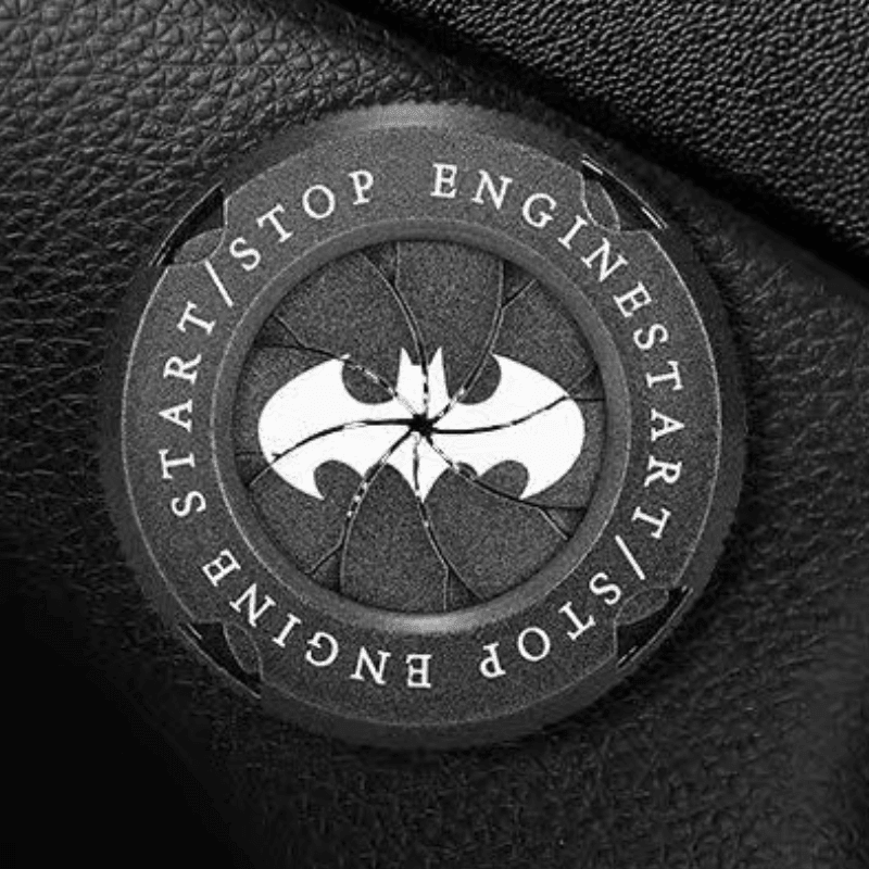 Customizable Bean's Moto Booth motorcycle igniter cover with central logo, designed to protect and enhance ignition system appearance.