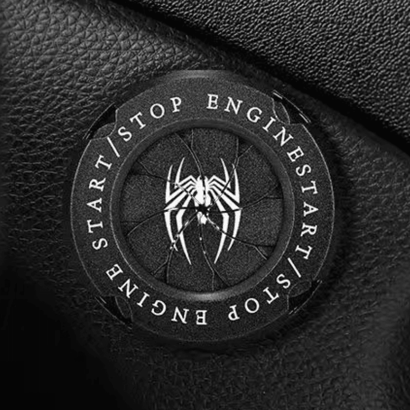 Customizable Bean's Moto Booth motorcycle igniter cover with central logo, durable black cover for ignition system protection.