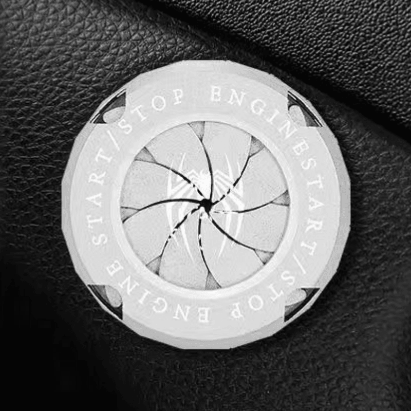 Customizable Bean's Moto Booth motorcycle igniter cover with central logo design, durable protective cover for ignition components.