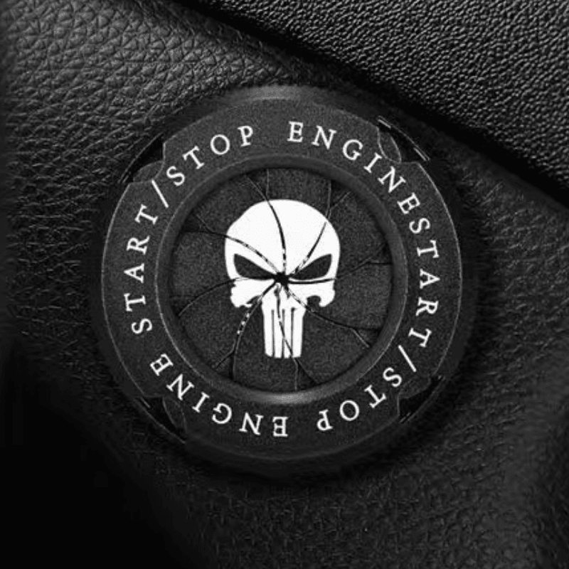 Customizable Bean's Moto Booth motorcycle igniter cover with central logo, featuring a sleek design and durable construction.