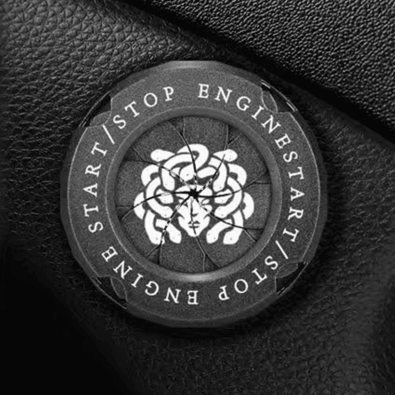 Customizable Bean's Moto Booth motorcycle igniter cover with central logo, designed to fit and protect ignition components.