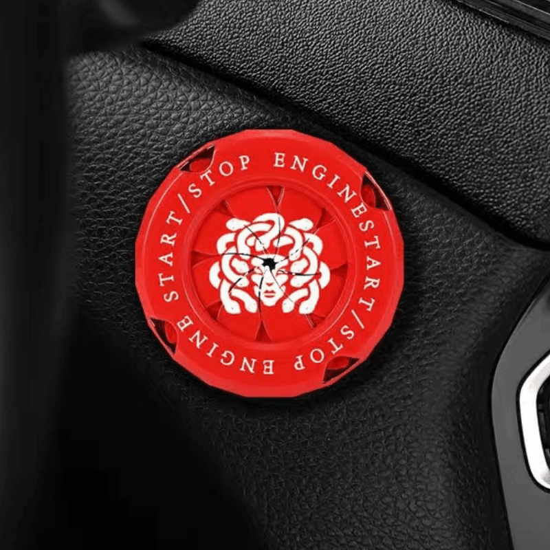 Customizable Bean's Moto Booth motorcycle igniter cover with central logo, featuring a sleek design and durable material.