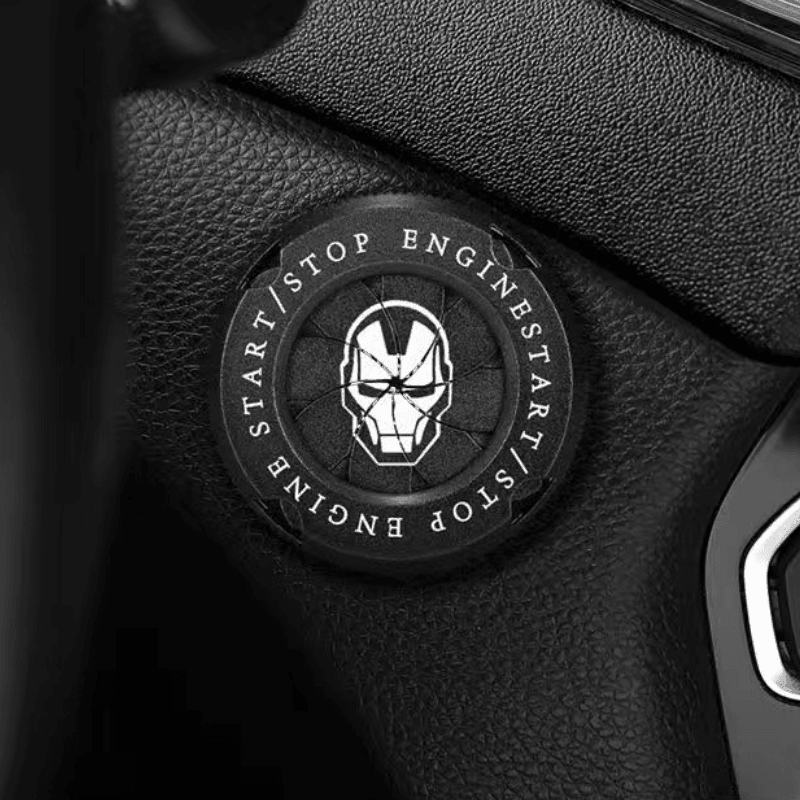 Customizable Bean's Moto Booth motorcycle igniter cover with central logo, featuring a sleek design and durable construction.