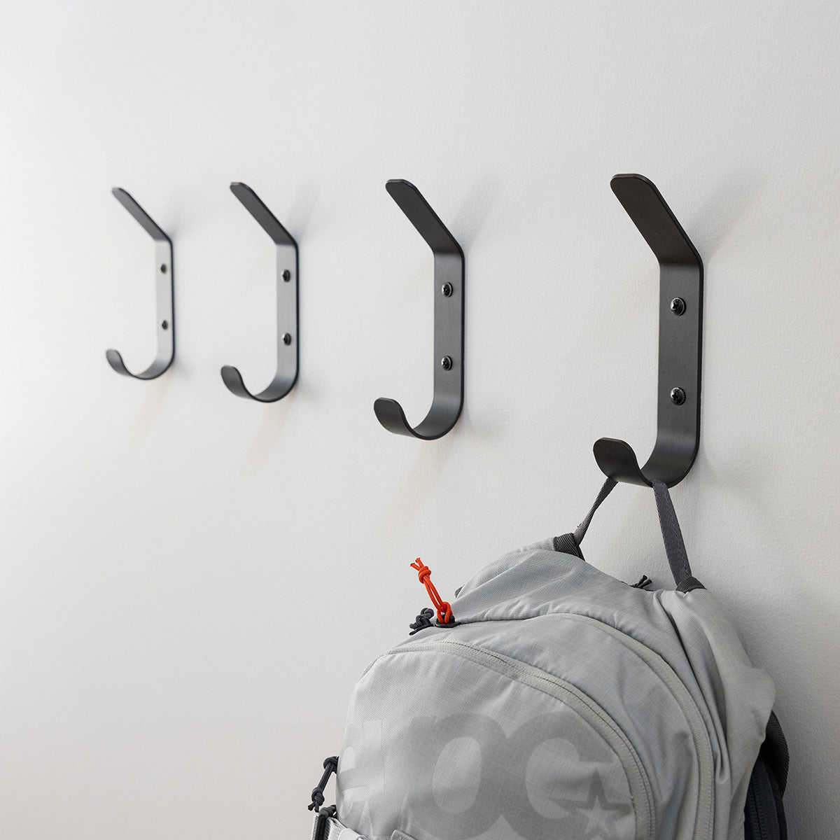Crozet Multipurpose Wall Hooks | 4-Pack | Black - OVERLANDERS Outfitter