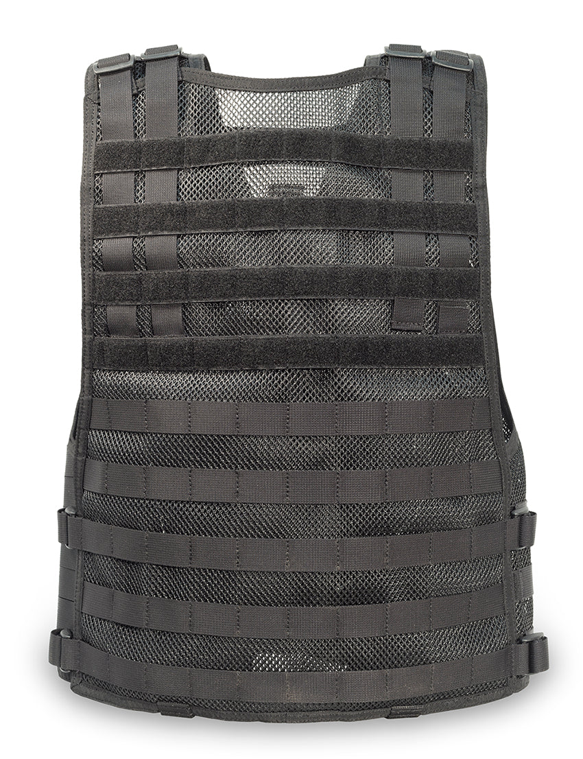 Elite Survival Systems MVP "Ammo Adapt" Tactical Vest in black with multiple pockets and adjustable straps.