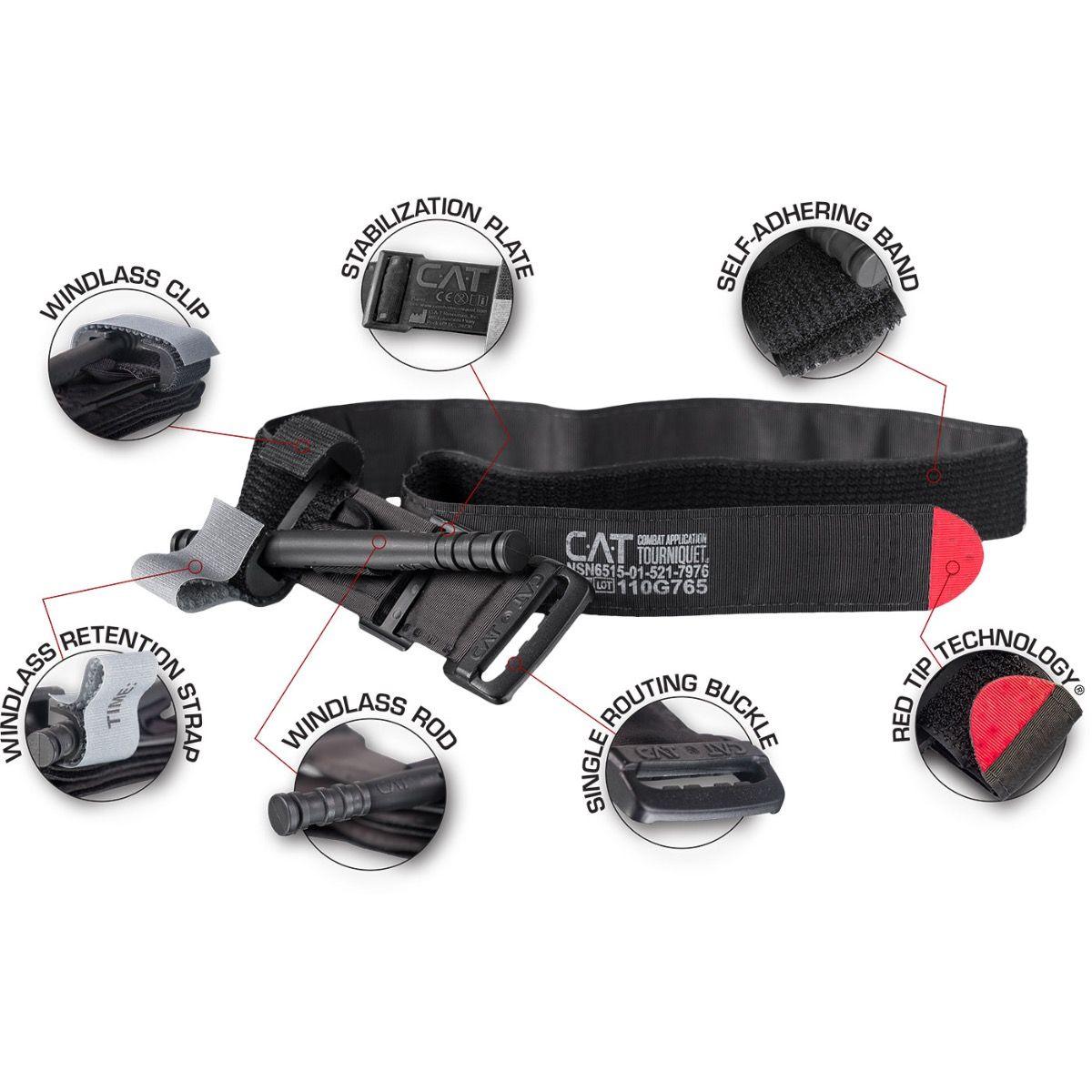 NAR COMBAT APPLICATION TOURNIQUET (C-A-T) GEN7 - TACTICAL BLACK - OVERLANDERS Outfitter
