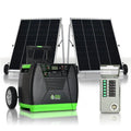 Green Vista Living Nature's Generator Elite Gold PE system, portable electronics power station with multiple outlets and digital display.