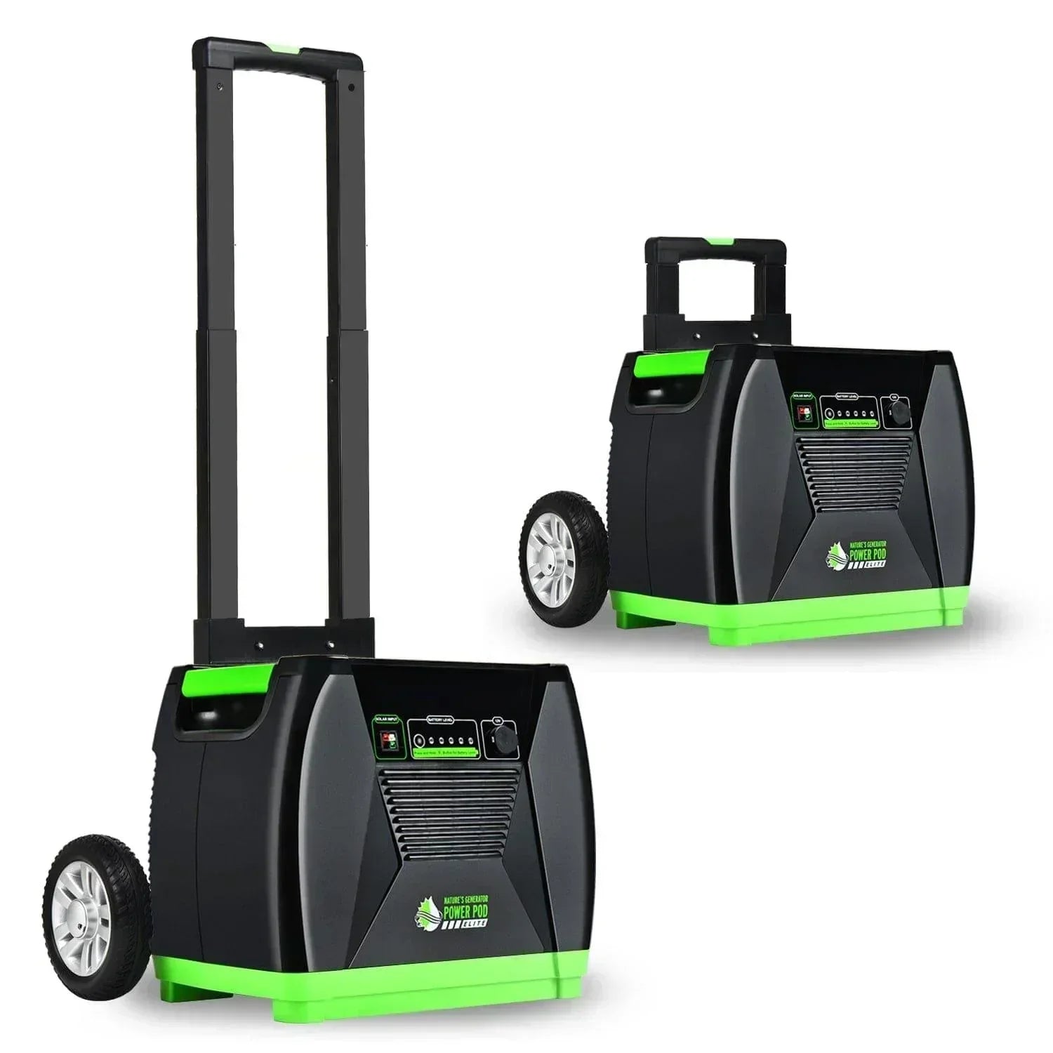 Green Vista Living Nature's Generator Elite Gold PE system, portable electronics power station with multiple outlets and digital display.