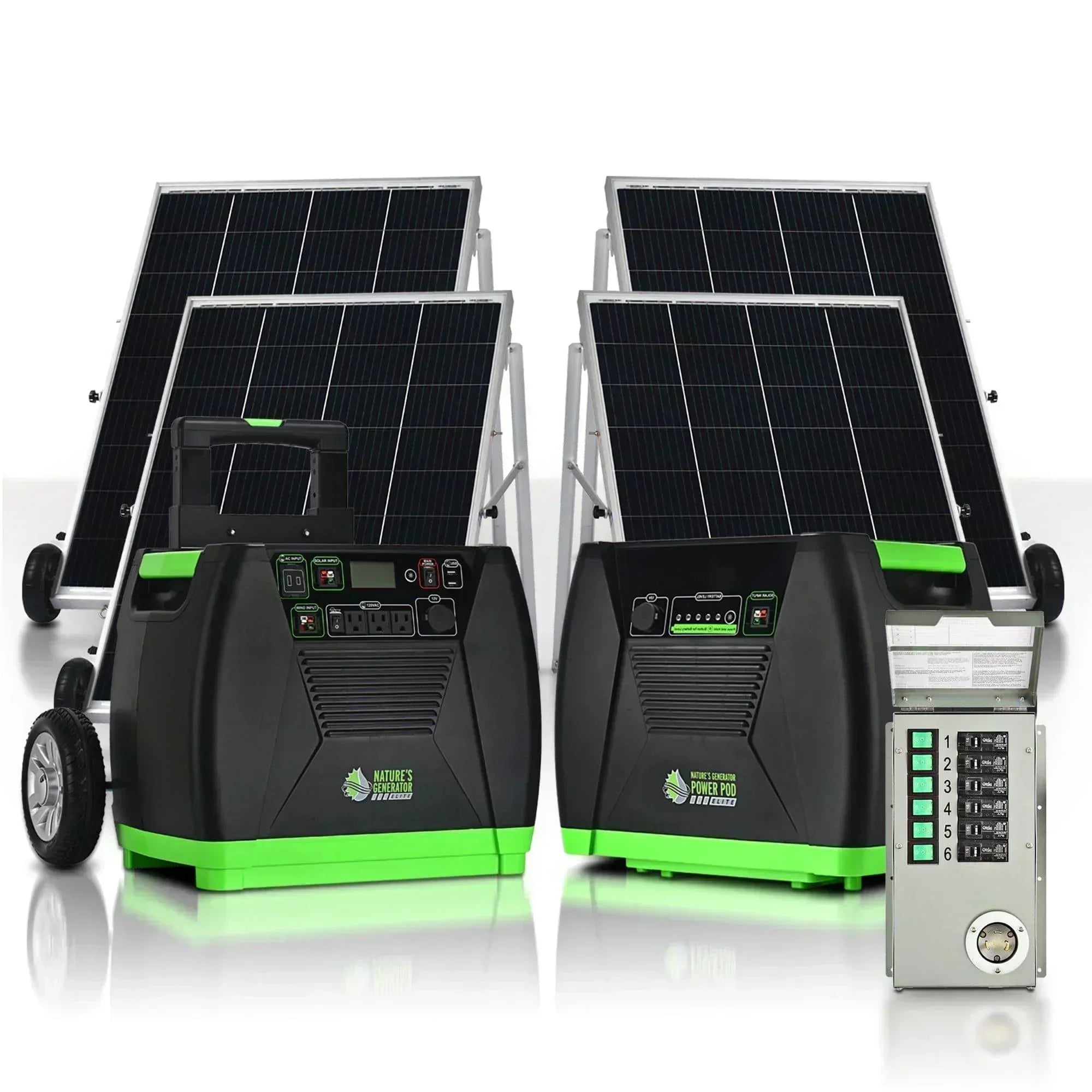 Green Vista Living Nature's Generator Elite Platinum PE system, portable generator with multiple outlets and power management features