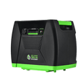 Nature's Generator Elite Power Pod accessory shown in black with ports for charging and power output, designed for portable energy solutions.