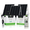 Green Vista Living Nature's Generator Platinum PE System, portable renewable energy generator with multiple outlets and control panel.