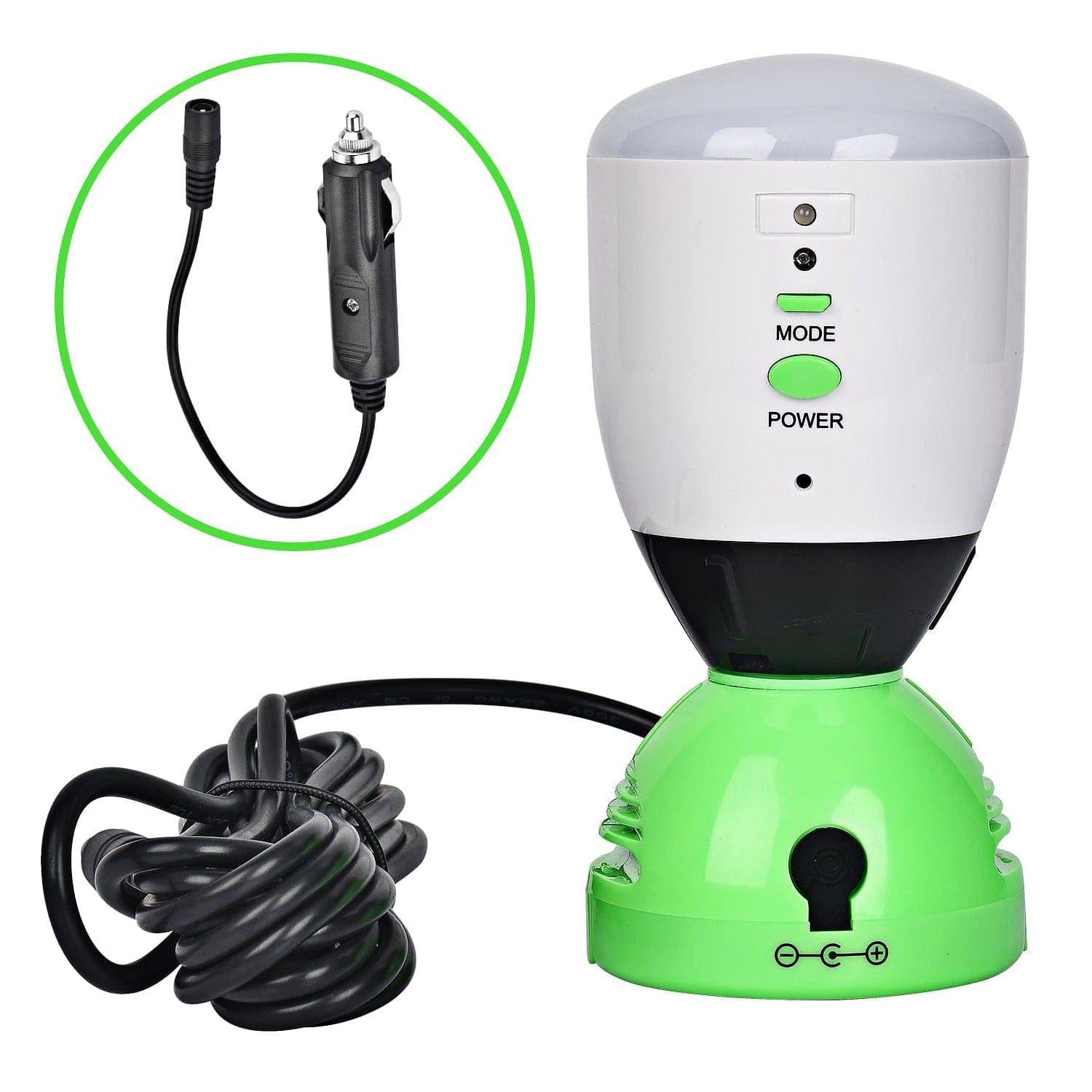 Nature's Generator 400 Lumens power light, portable electronic LED flashlight with bright illumination in black and silver.