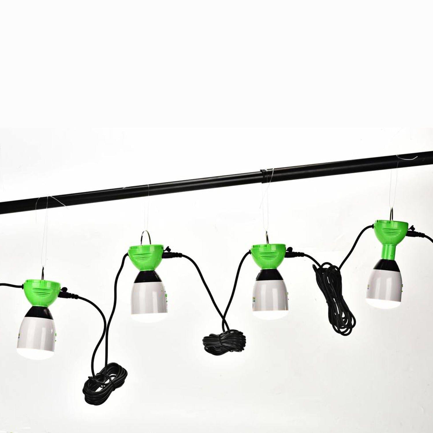 Nature's Generator 400 Lumens Power Light 4 pack, showcasing compact LED lights with a bright white glow.