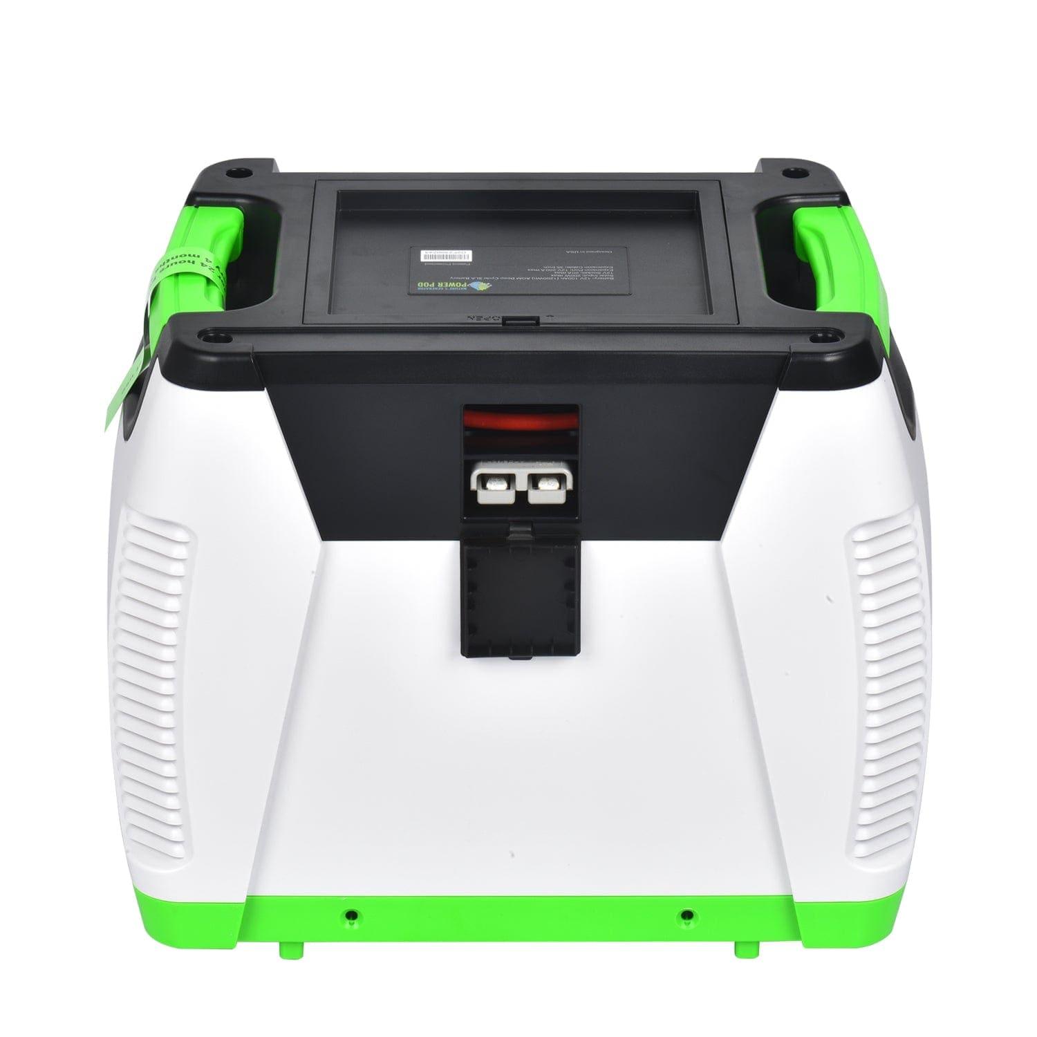 Nature's Generator Power Pod portable power bank with multiple USB ports and digital display, designed for outdoor and emergency use.