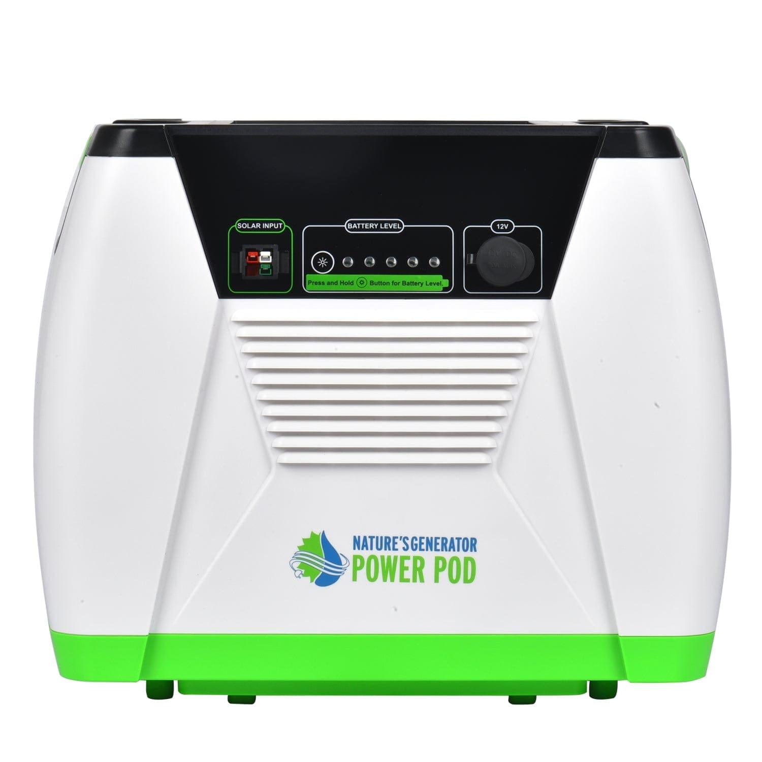 Nature's Generator Power Pod portable energy device with multiple power outlets and digital display for emergency and outdoor use