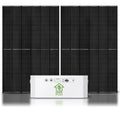 Green Vista Living Nature's Generator Powerhouse Power Addition unit showing compact, portable power module with digital display and connection ports.