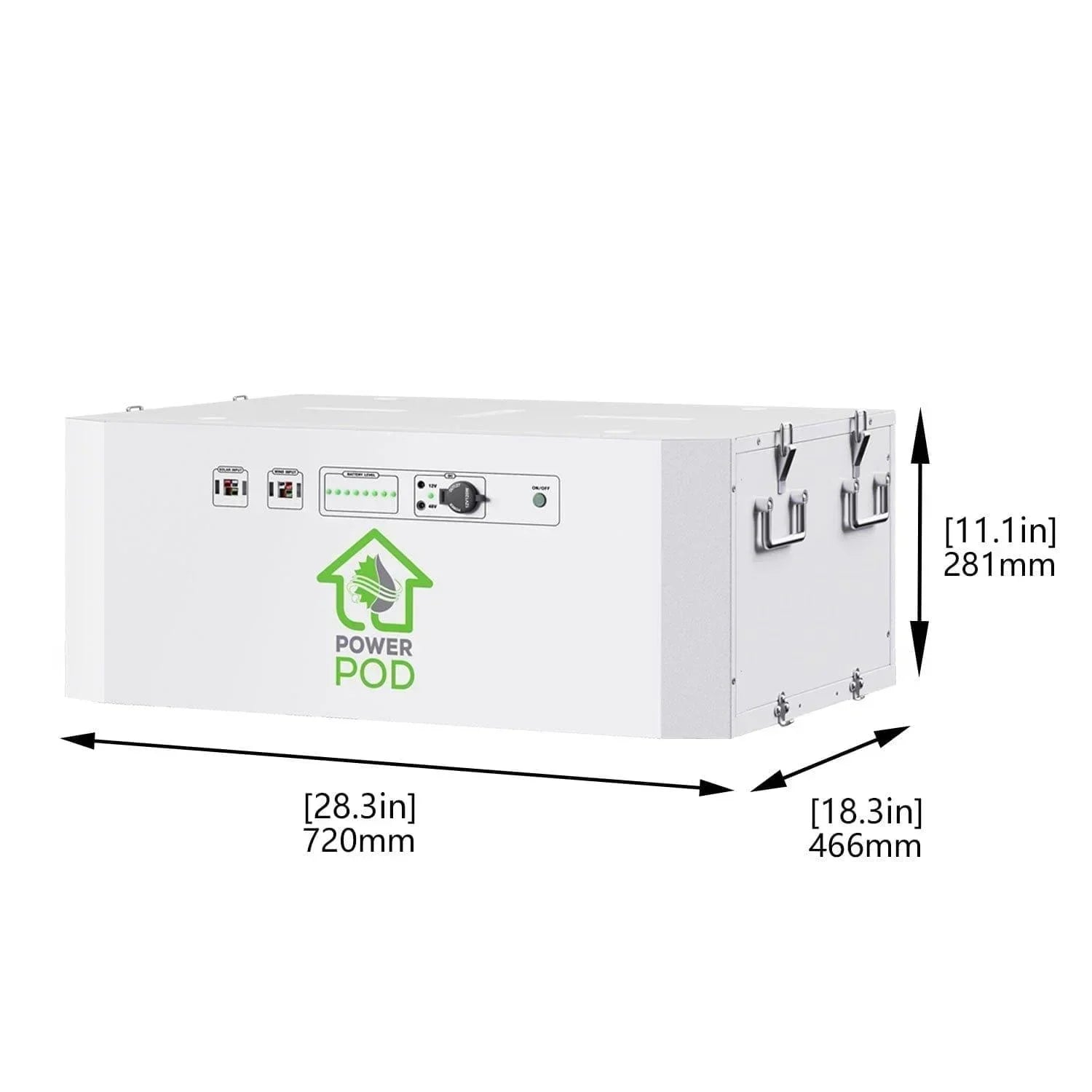 Green Vista Living Nature's Generator Powerhouse with Power Pod, portable solar generator and power storage device for outdoor use.