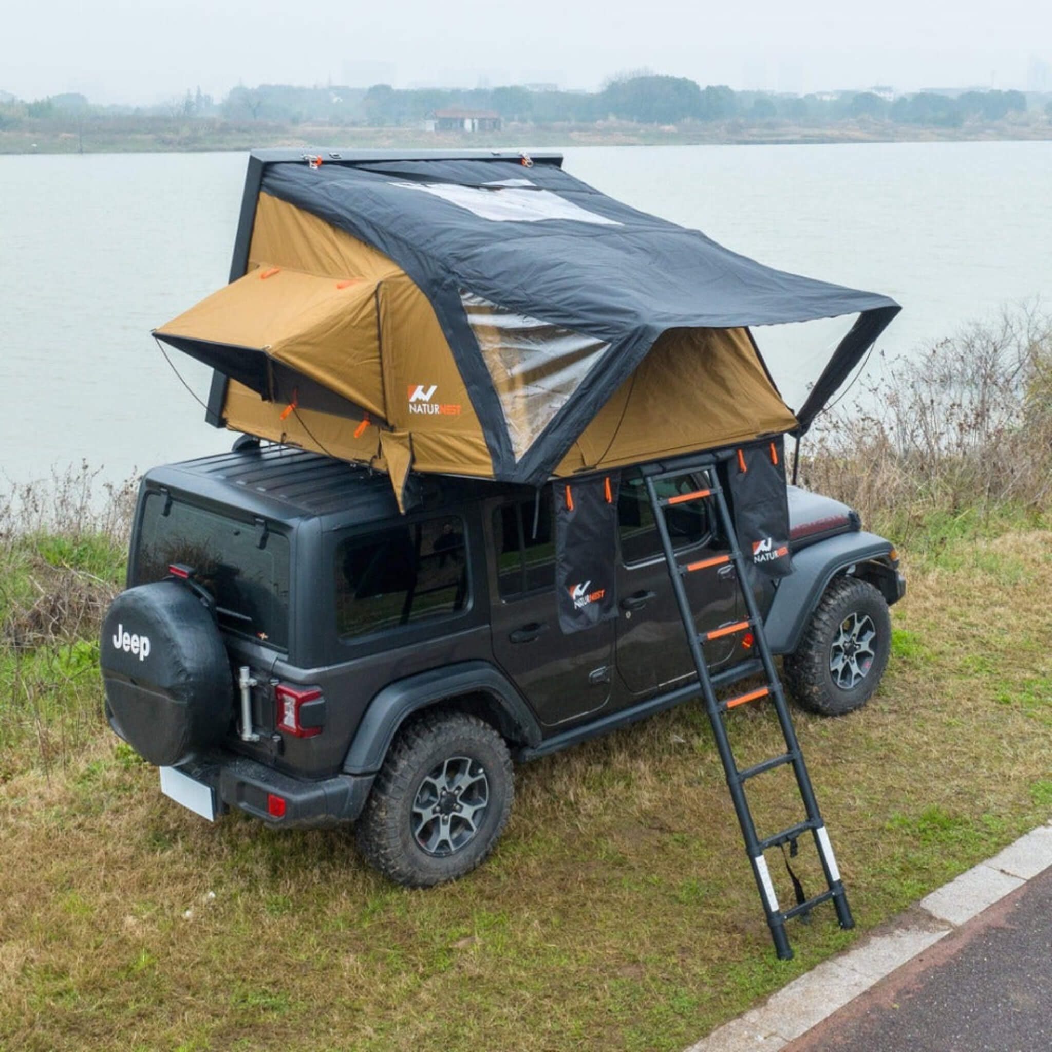 Naturnest Sirius 2 Premium 2XL 3-Person Clamshell Rooftop Tent (SAK91382) - We The Collective